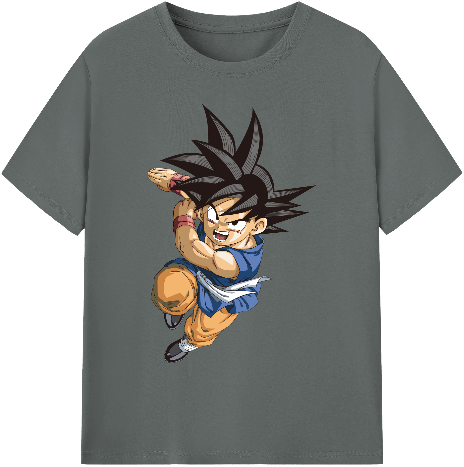 （画像用） ドラゴンボール 孫悟空（そん ごくう）Son Goku カカロット DRAGON BALL Kakarotto 綿100％ メンズ半袖Tシャツ｜肌触りやわらか＆通気性